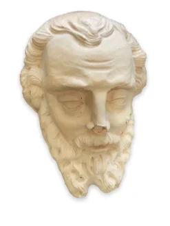 Tête en plâtre