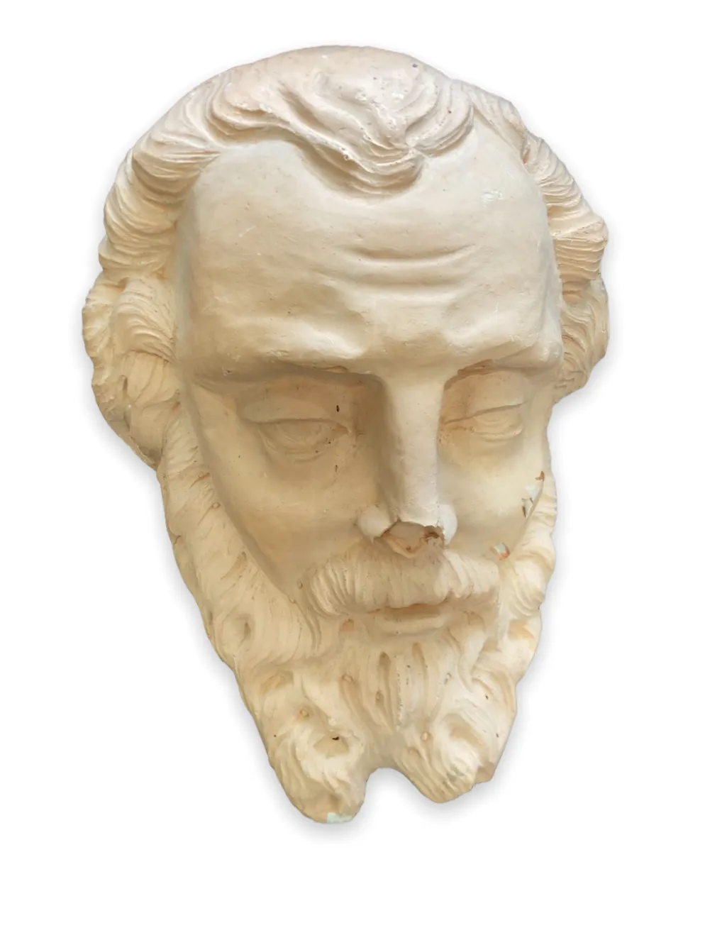 Tête en plâtre