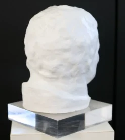 Tête en plâtre, années 70