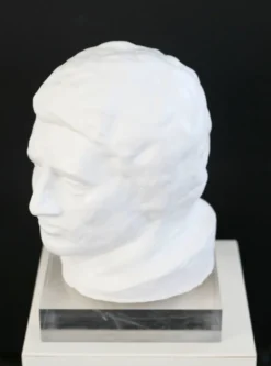 Tête en plâtre, années 70