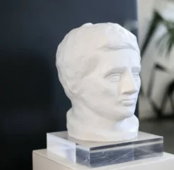 Tête en plâtre, années 70
