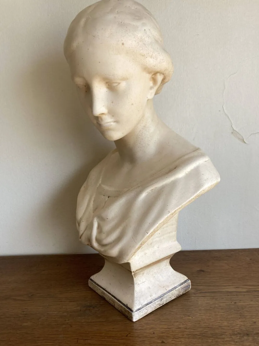 Tête en plâtre dite de Wicar, Italie Renaissante 17e musée du Louvre