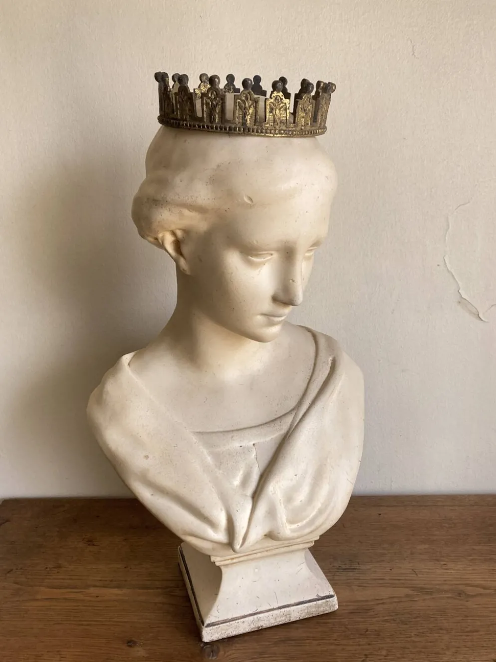 Tête en plâtre dite de Wicar, Italie Renaissante 17e musée du Louvre