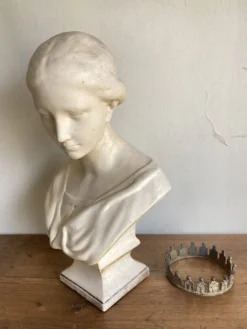 Tête en plâtre dite de Wicar, Italie Renaissante 17e musée du Louvre