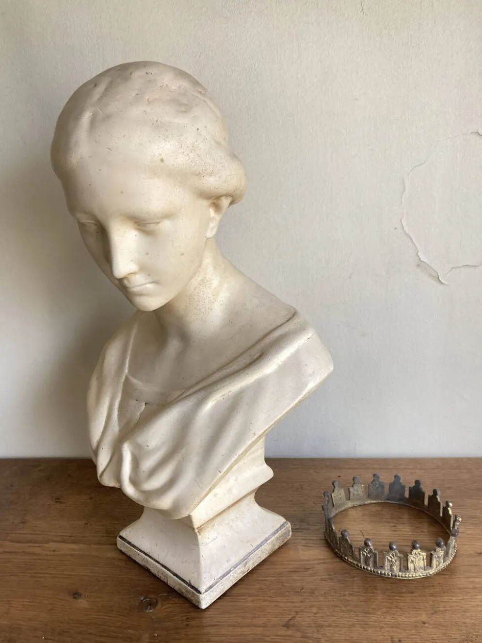 Tête en plâtre dite de Wicar, Italie Renaissante 17e musée du Louvre