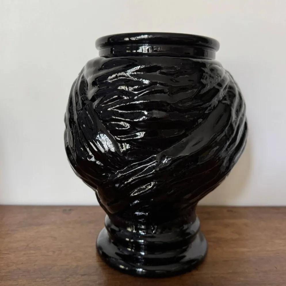 2 têtes en verre représentant des Maures
