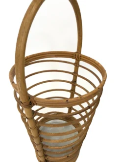 Umbrella holder in ratan, France, 1970