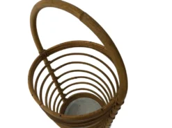 Umbrella holder in ratan, France, 1970