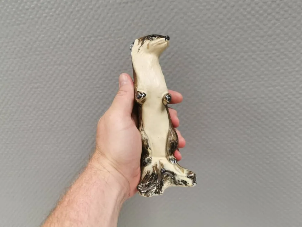 Une figurine en céramique très rare d'Arne Ingdam, Danemark, années 1960.