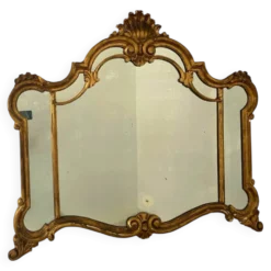 Un miroir mural vénitien spectaculaire, du milieu du 19e siècle.