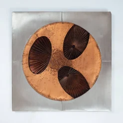 Œuvre d'art brutaliste en métal mixte de Sammy Tsui, années 1960