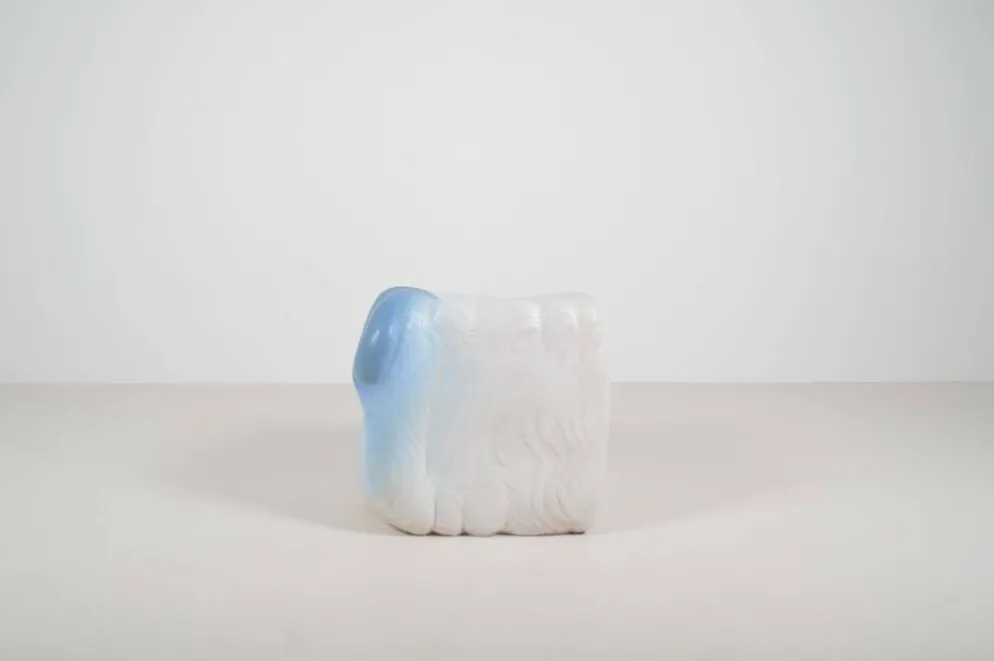 Œuvre d'art en céramique organique avec des motifs marins