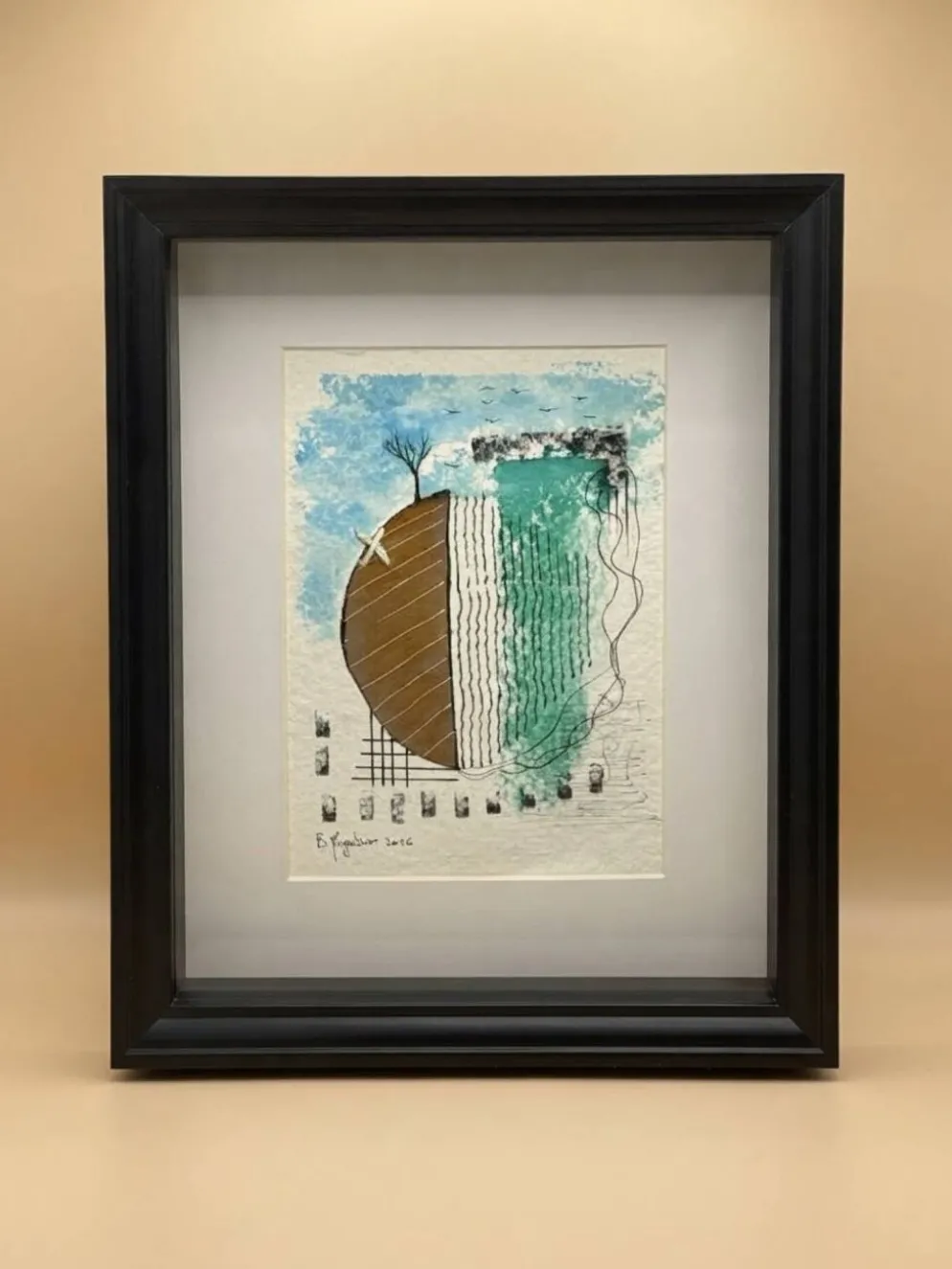 Œuvre originale encadrée