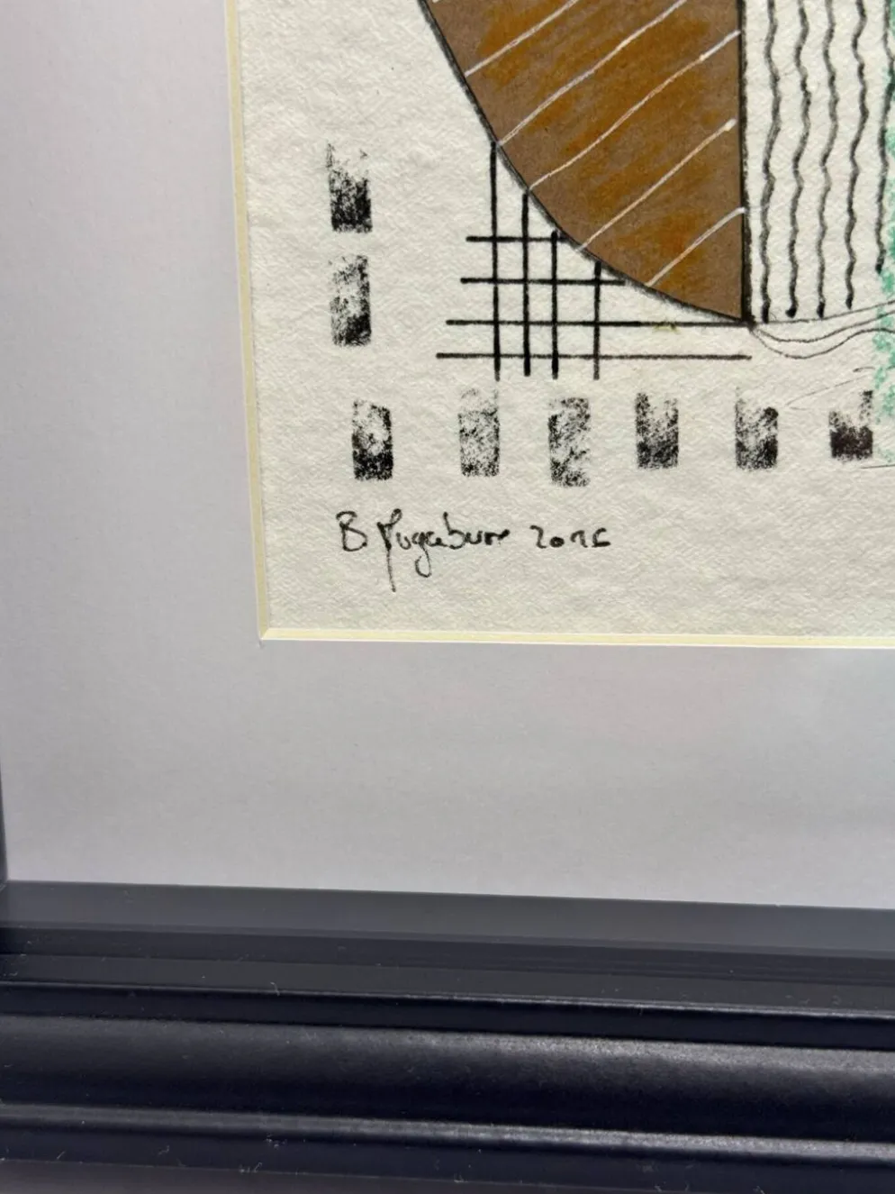 Œuvre originale encadrée