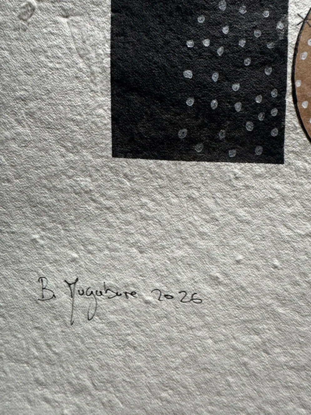 Œuvre originale "Résonance" – Technique mixte sur papier