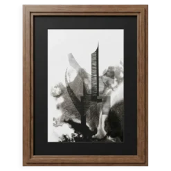 Œuvre originale sur papier signée Eugène Eechaut, réalisée à l’encre et encadrée, 1973