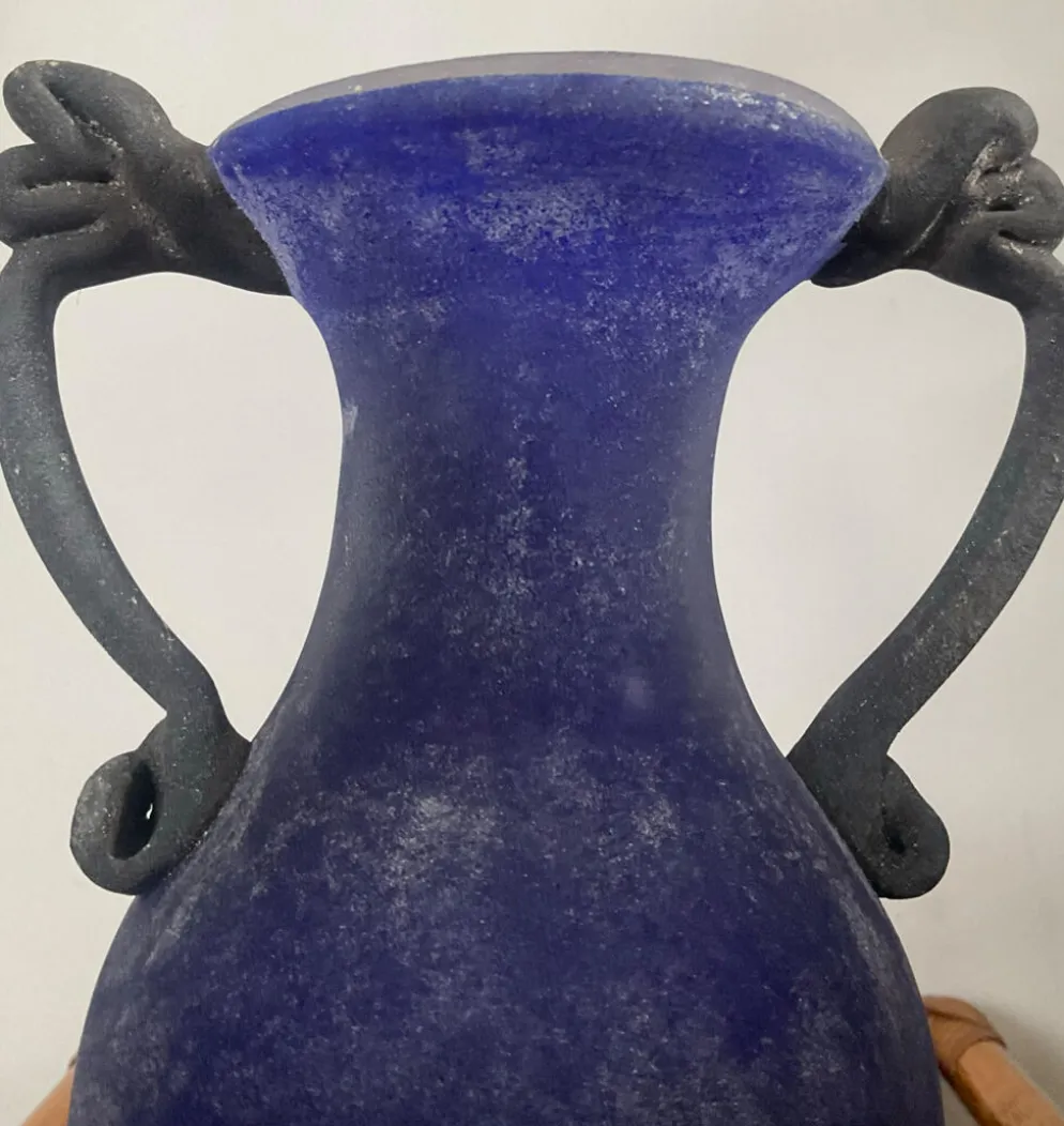 Vase amphore scavo en verre de Murano