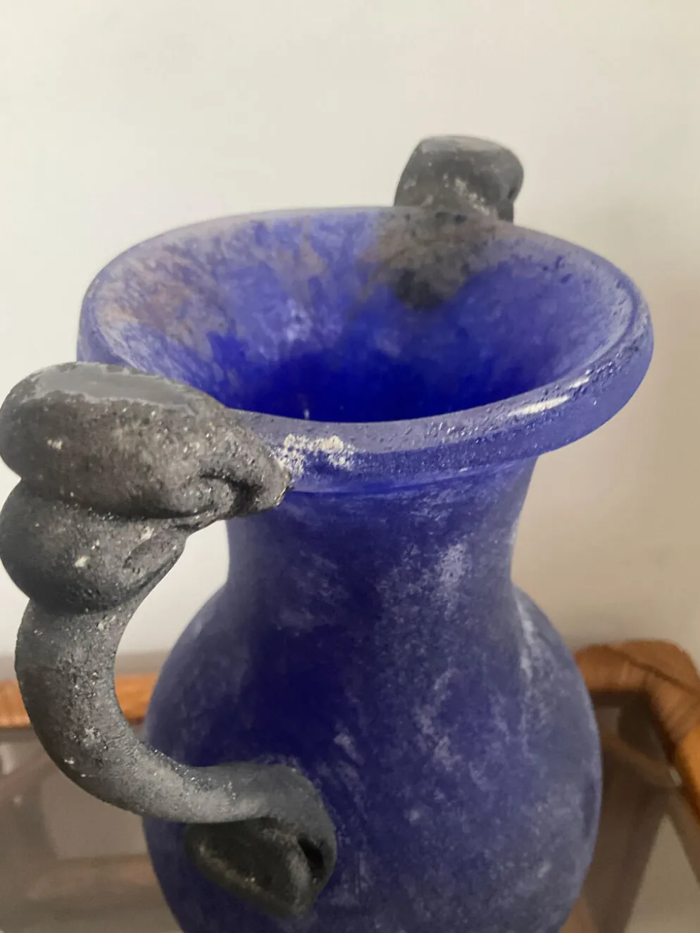Vase amphore scavo en verre de Murano