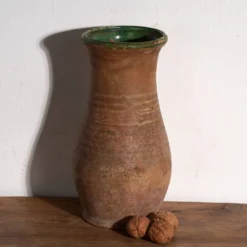 Vase ancien en céramique vernissée – Europe centrale, vers 1920