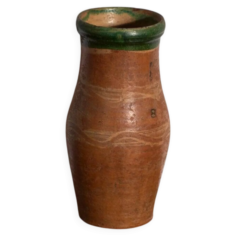 Vase ancien en céramique vernissée – Europe centrale, vers 1920