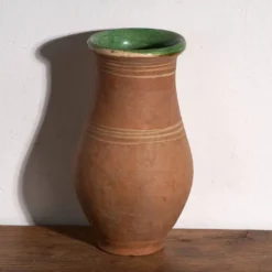 Vase ancien en céramique vernissée – Europe centrale, vers 1920