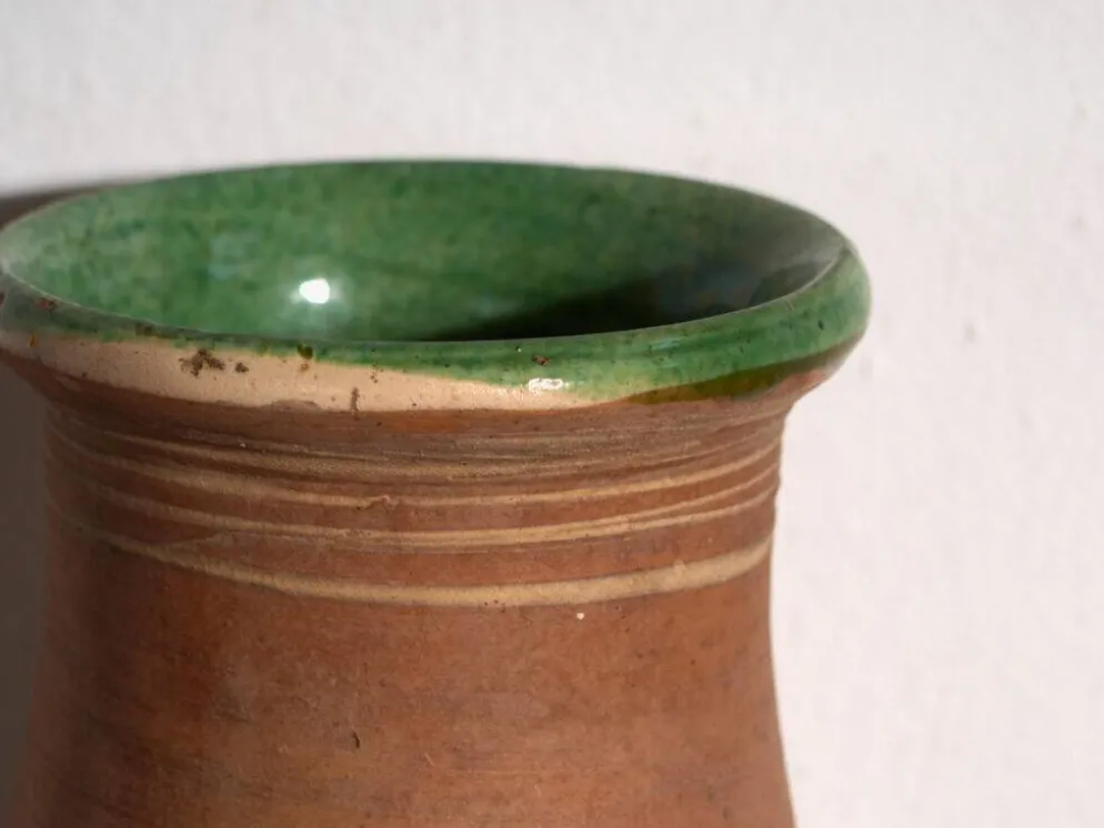 Vase ancien en céramique vernissée – Europe centrale, vers 1920