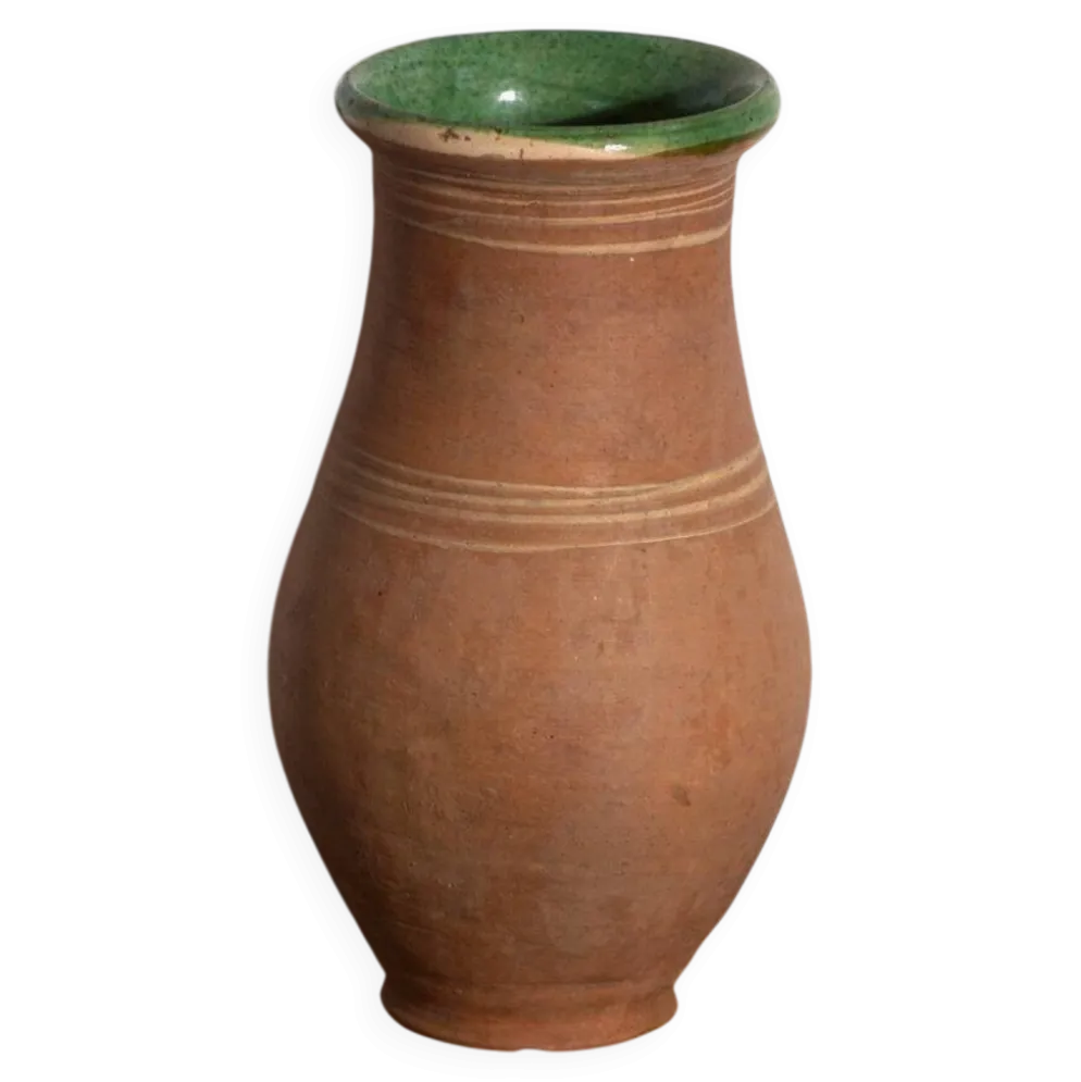 Vase ancien en céramique vernissée – Europe centrale, vers 1920