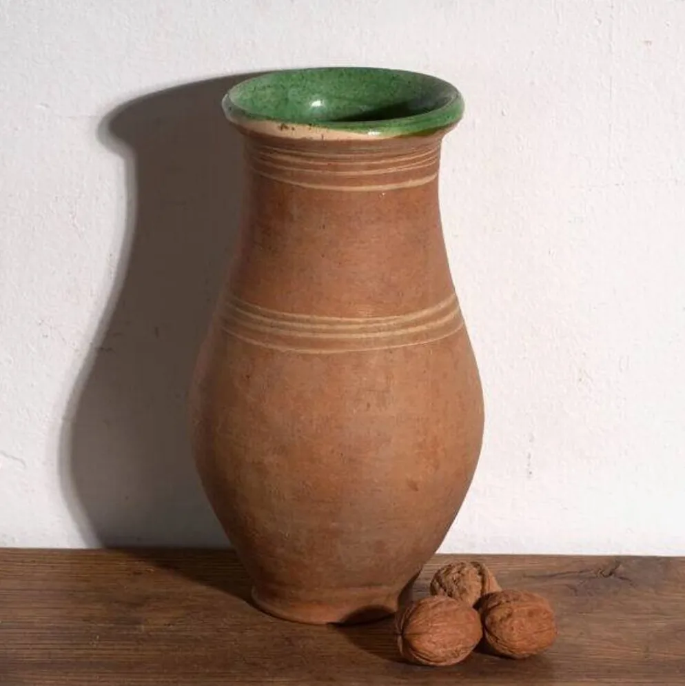 Vase ancien en céramique vernissée – Europe centrale, vers 1920