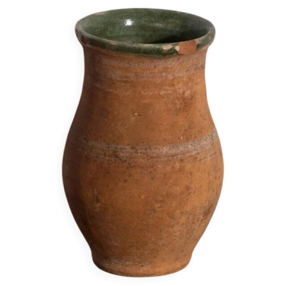 Vase ancien en céramique vernissée – Europe centrale, vers 1920