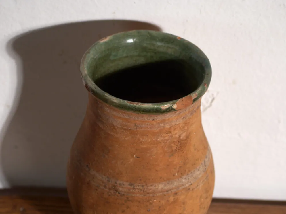 Vase ancien en céramique vernissée – Europe centrale, vers 1920
