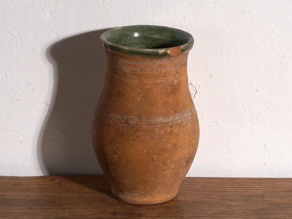 Vase ancien en céramique vernissée – Europe centrale, vers 1920