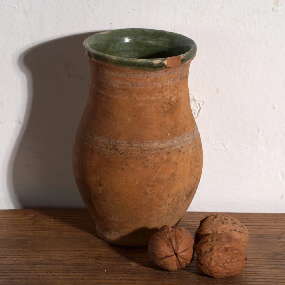 Vase ancien en céramique vernissée – Europe centrale, vers 1920