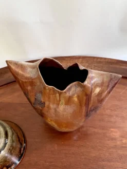 Vase argile émaillée, 20 cm