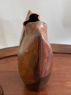Vase argile émaillée, 20 cm