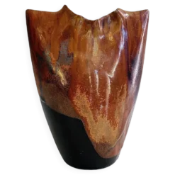 Vase argile émaillée, 20 cm