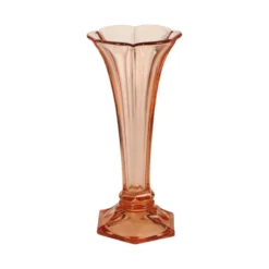 Vase Art Déco Rosaline Rose VSL Luxval Américain 23 cm
