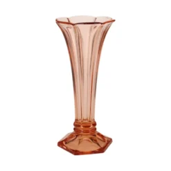 Vase Art Déco Rosaline Rose VSL Luxval Américain 23 cm