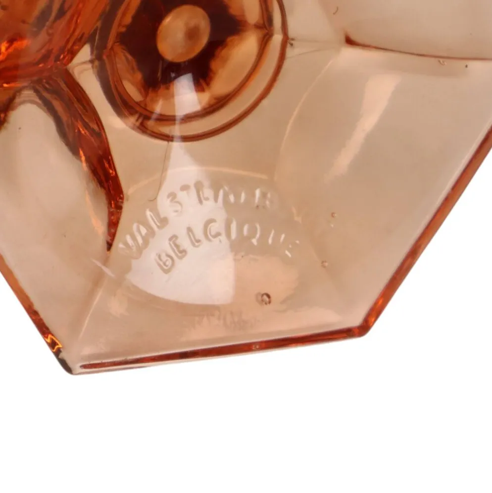 Vase Art Déco Rosaline Rose VSL Luxval Américain 23 cm