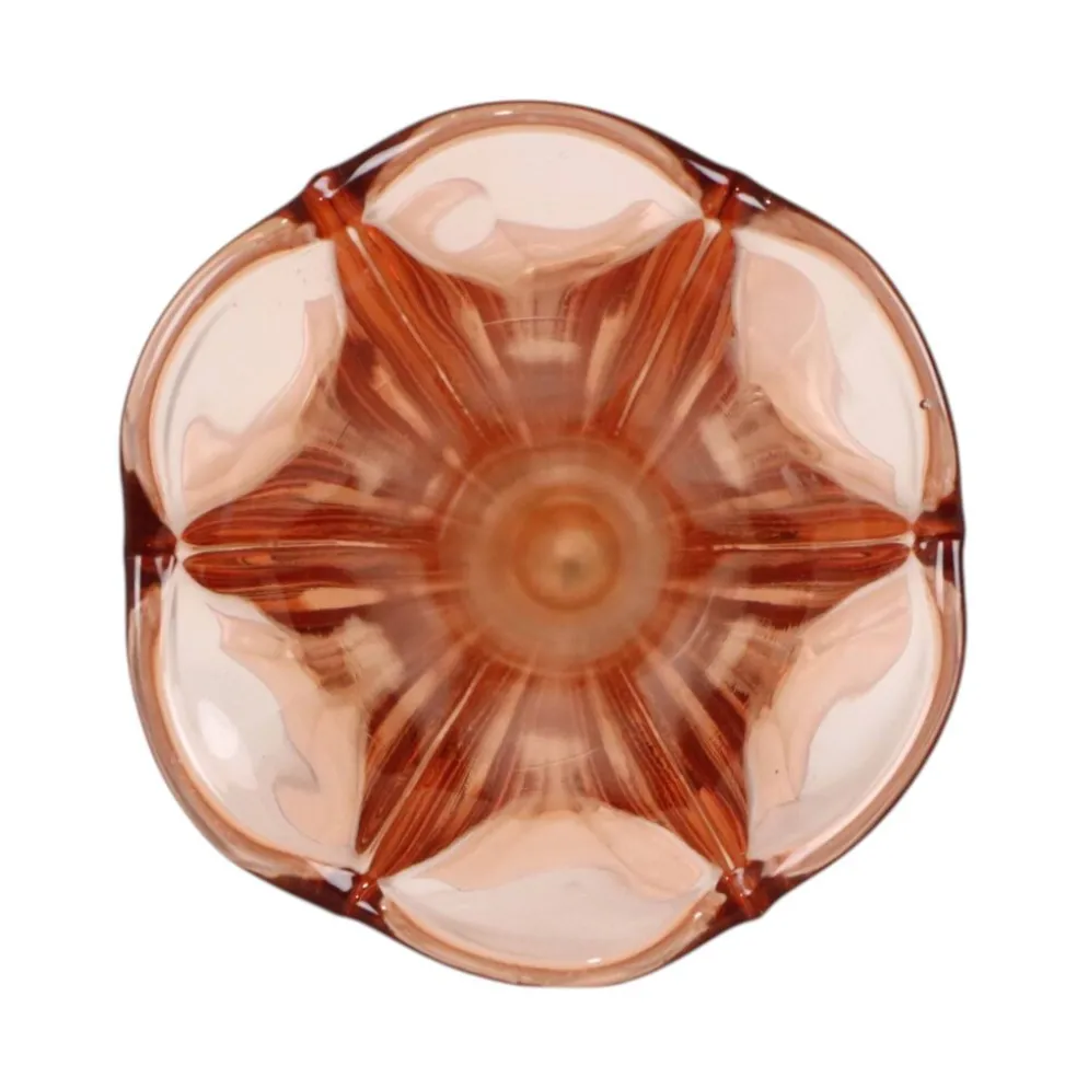 Vase Art Déco Rosaline Rose VSL Luxval Américain 23 cm