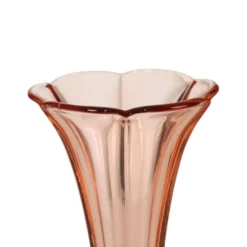 Vase Art Déco Rosaline Rose VSL Luxval Américain 23 cm