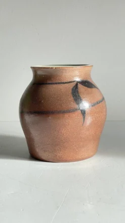 VASE Artisanal Signé Grès VINTAGE
