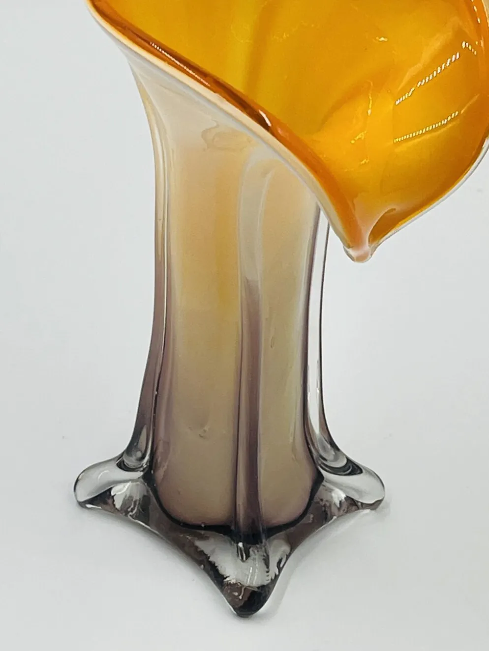 Vase Arum en verre de Murano