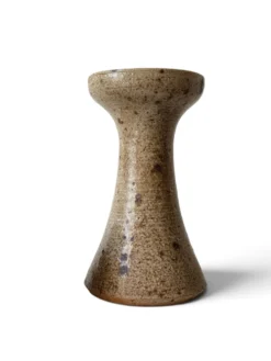 Vase bougeoir en gres pyrité, Alain Blanchard 1970