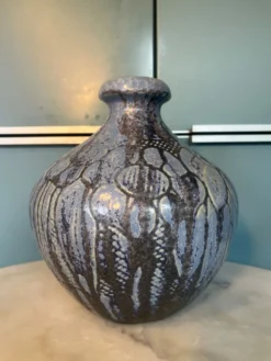 Vase boule art déco signé Roger Guérin