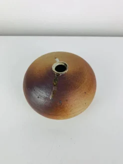 Vase boule grès vintage