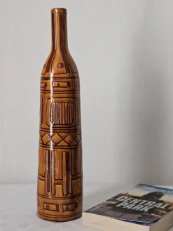 Vase bouteille italien signé, 1950-60