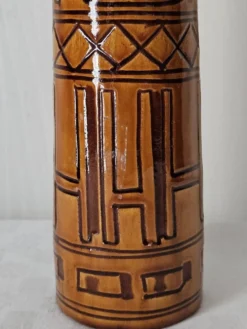 Vase bouteille italien signé, 1950-60