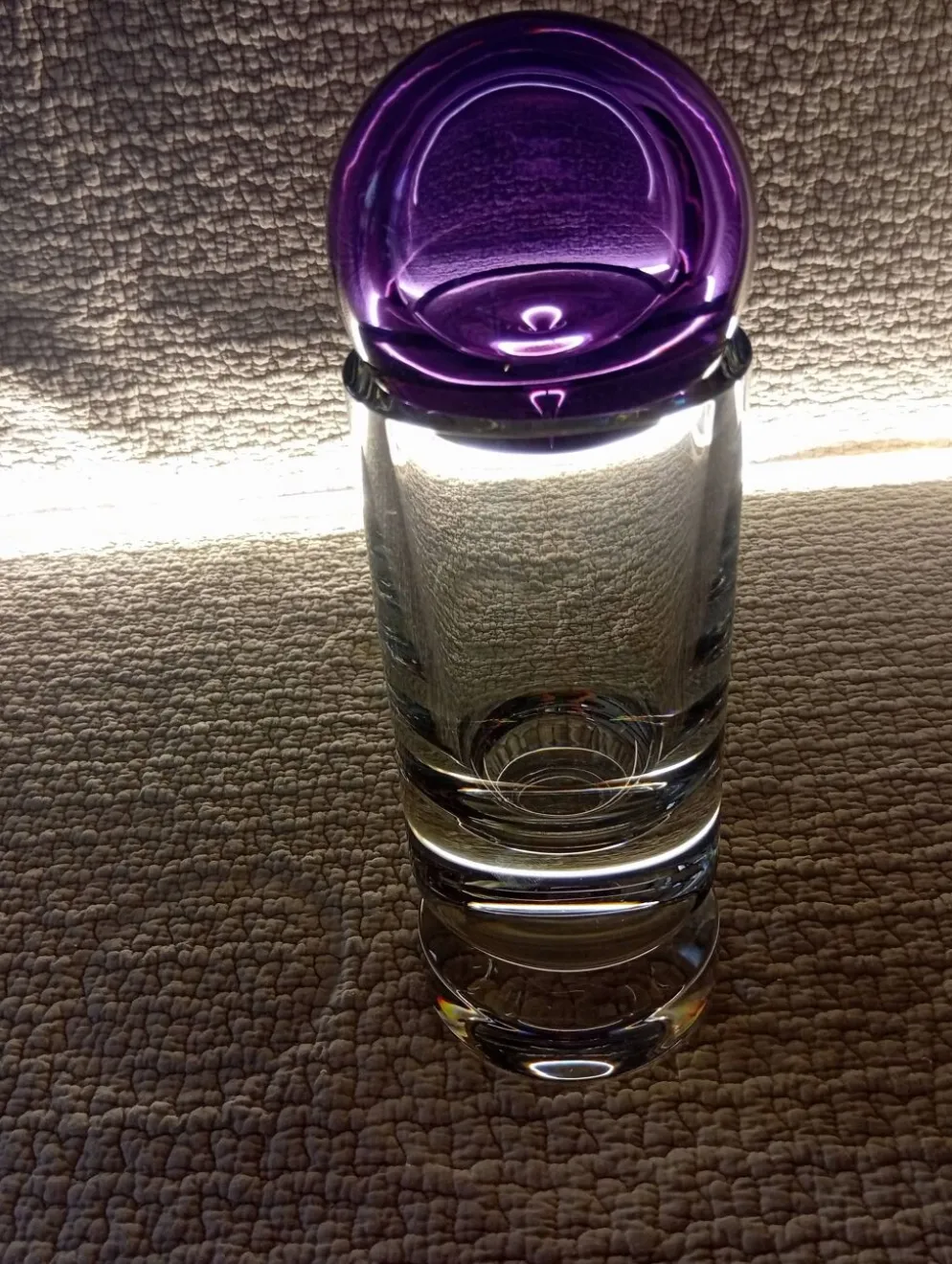 Vase "Cana" et boule "Sirius" en cristal de Baccarat