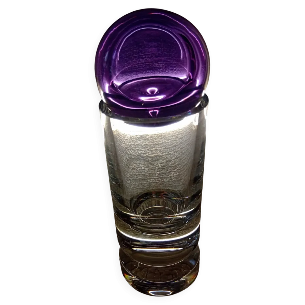 Vase "Cana" et boule "Sirius" en cristal de Baccarat