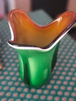 Vase coloré style murano
